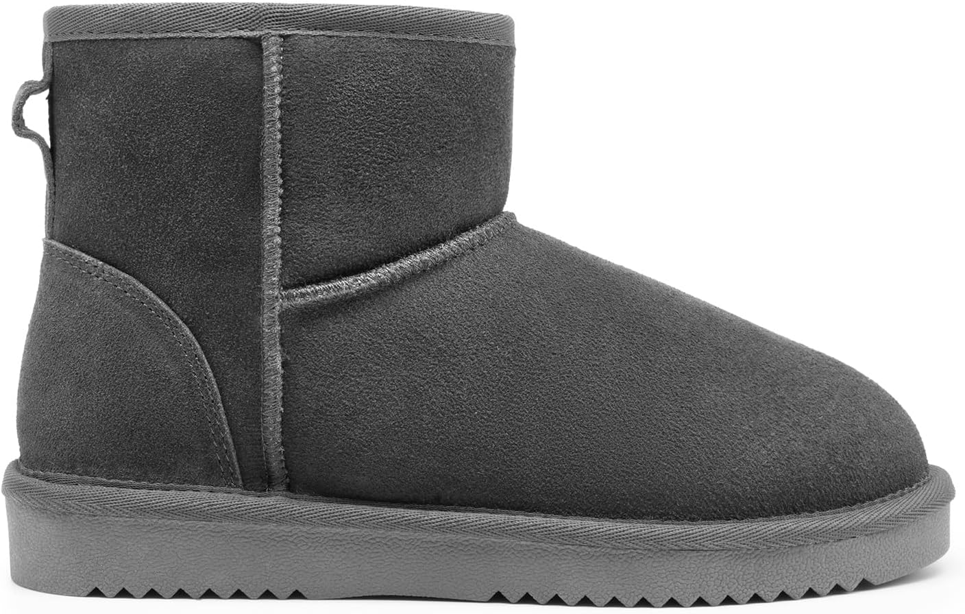 DREAM PAIRS Snow Boots for Women Genuine Suede Faux Fur Lining Anti-Slip Warm Winter Booties Slip On Memory Foam Ankle Boots FuzzyClassicⅡ Low Boots - Image 3