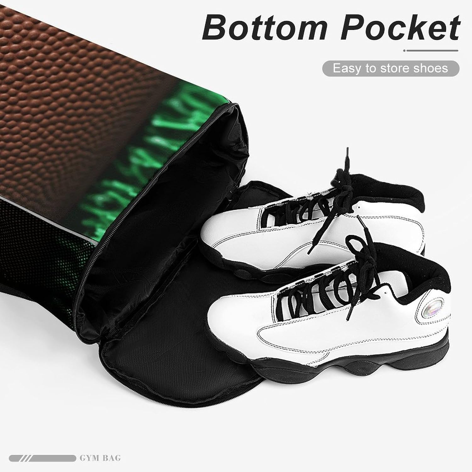 American Football Laces Drawstring Backpack Draw String Bag Sports Gym Bags Cinch Bag Gift Bags Travel Sackpack