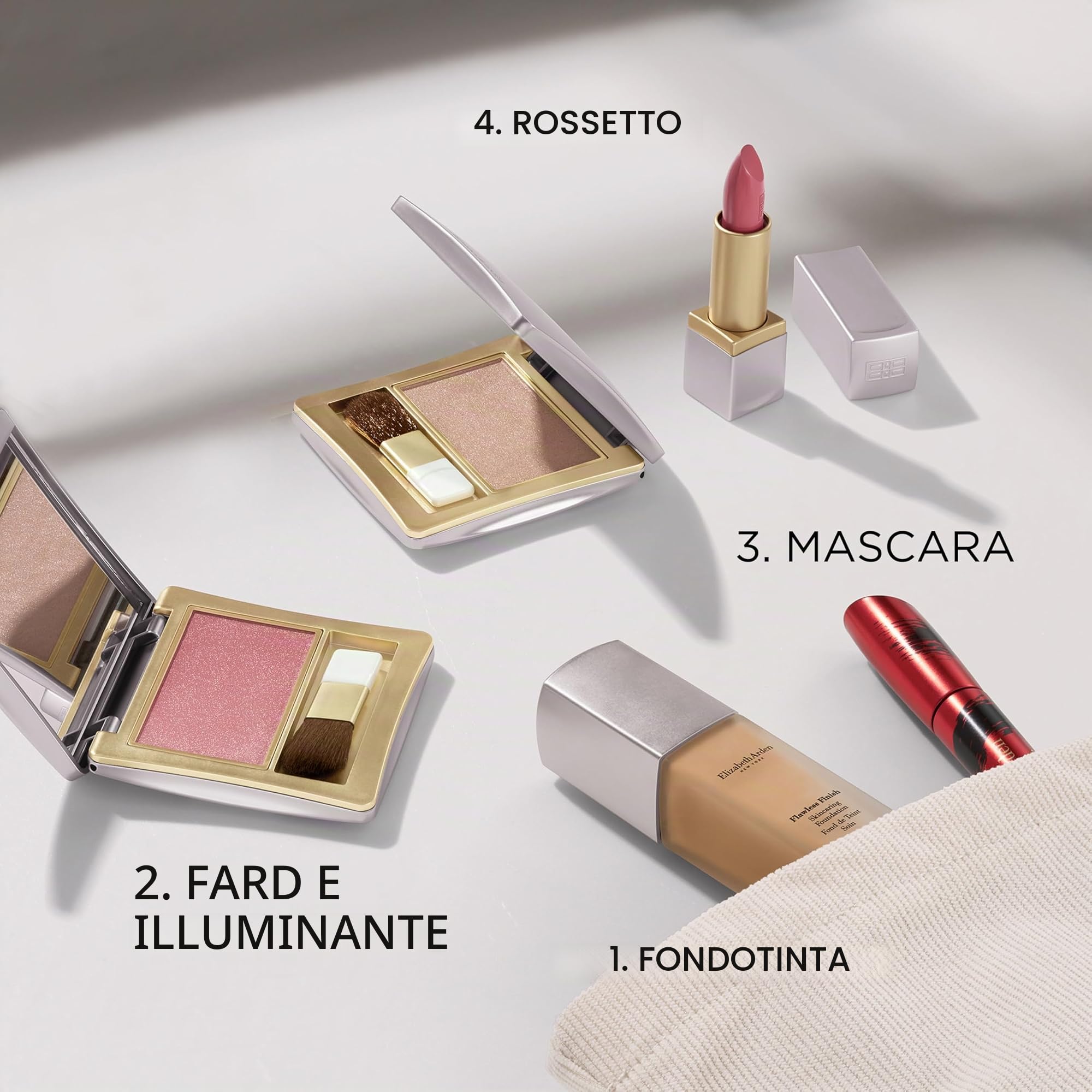 Elizabeth Arden – Fard in Polvere, Finish Radioso e Luminoso, Texture Setosa, Privo di Talco e Con Pigmenti Dermoaffini, Adatto a Tutte le Tonalità di Pelle, Completa Qualsiasi Look Make-up