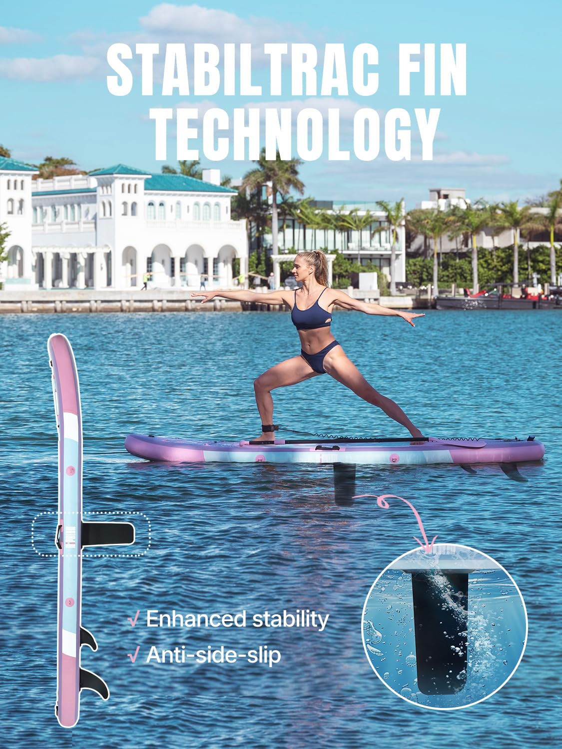 Niphean（Ultra-Light）Inflatable Paddle Board with (Beginner Friendly) StabilTrac Fin and Durable SUP Accessories, 10' Stand Up Paddle Boards for Adults & Youth, Versatile Yoga Paddle Board, Gift Ideas