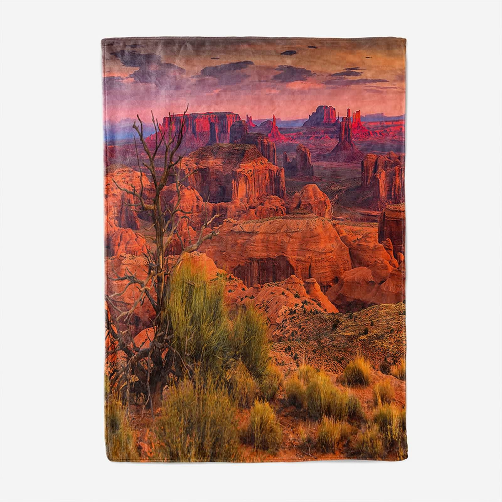 Aeici Couverture Polaire, Couverture Laine Flanelle Couverture 160x200 cm Montagnes et Rivières Couverture Canapé pour Salon Lit
