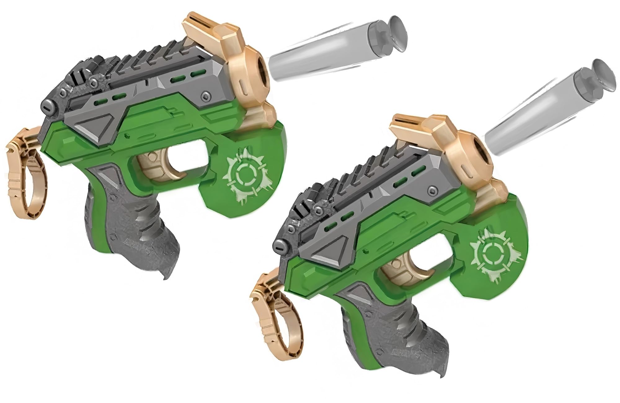 Superhero Shooter Toys with 10 Soft Darts, Green Hulk Style Toy Blaster for Kids Ages 3-12, Pull Launch Shooter for Boys Girls, Indoor Outdoor Garden Battle Game, Ideal Birthday Christmas Gift-2PCS