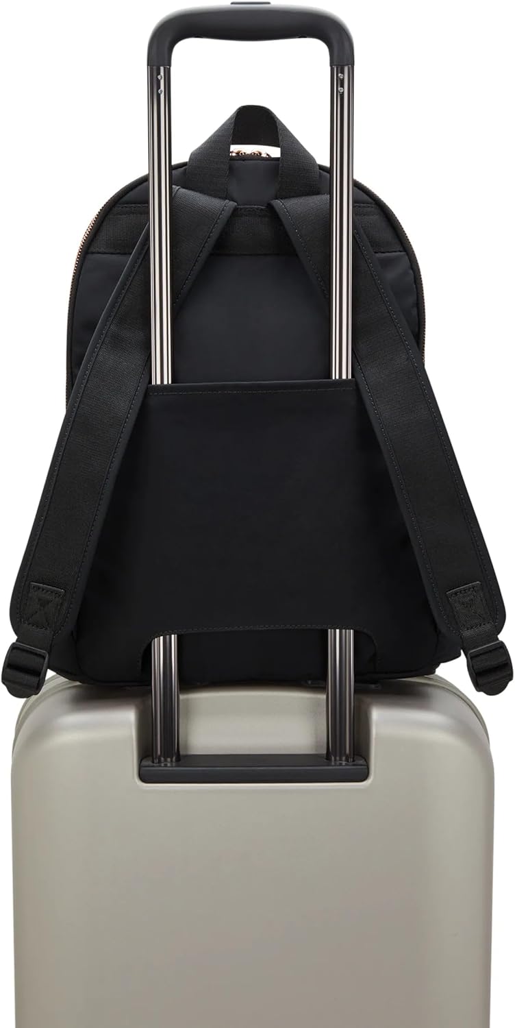 Kipling Delia Medium Backpack Blck Rose Spice