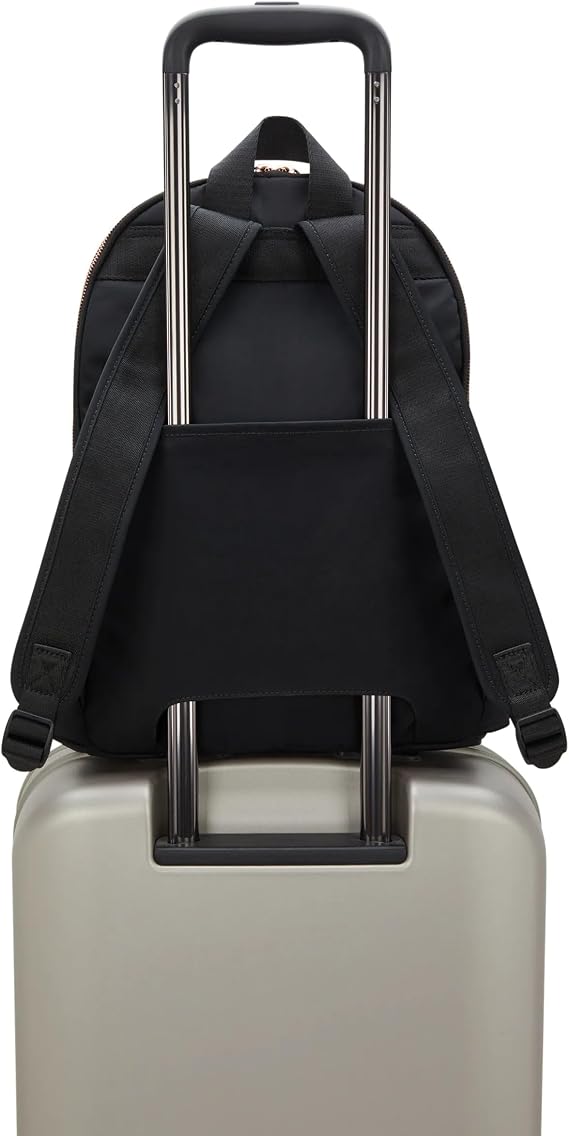 Kipling Delia Medium Backpack Blck Rose Spice