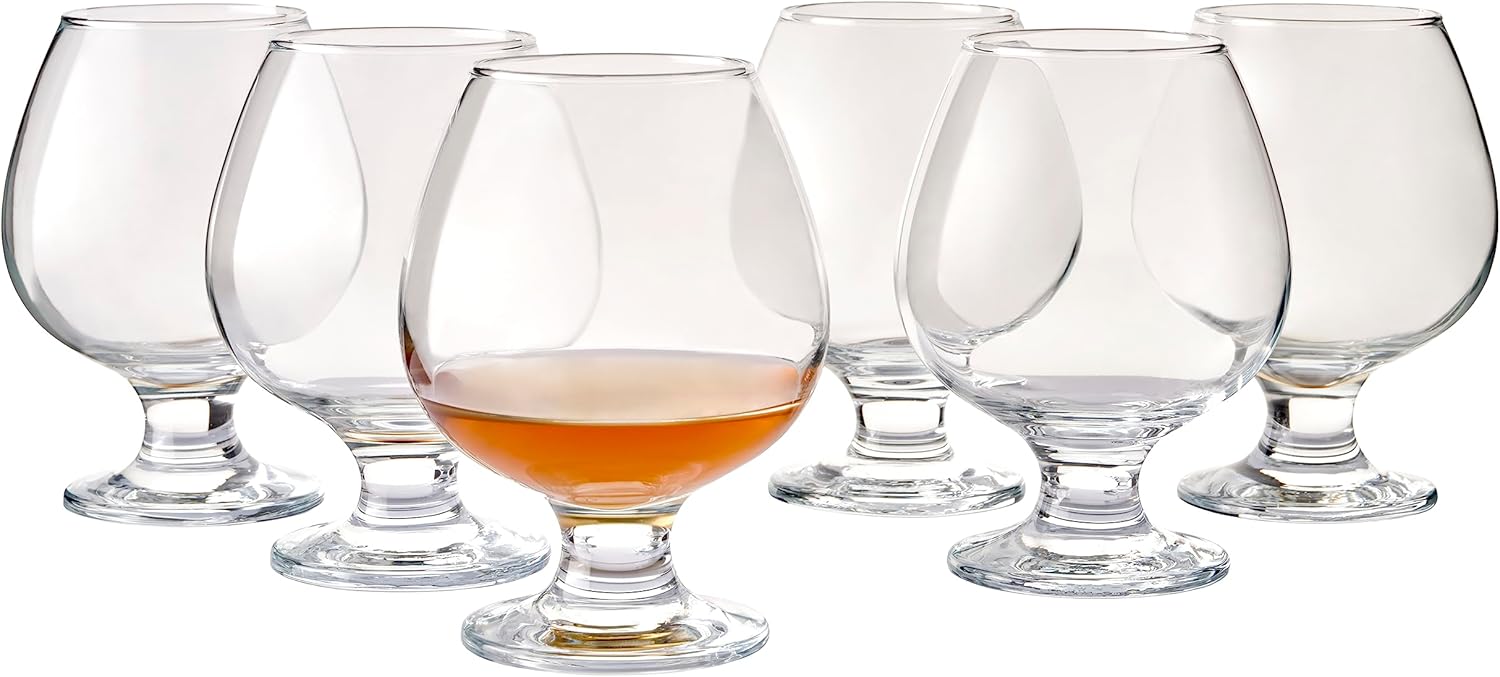 Pasabahce, Bistro Series, 6Piece Set, Dishwasher Safe,Versatile Multipurpose (385 ml Cognac