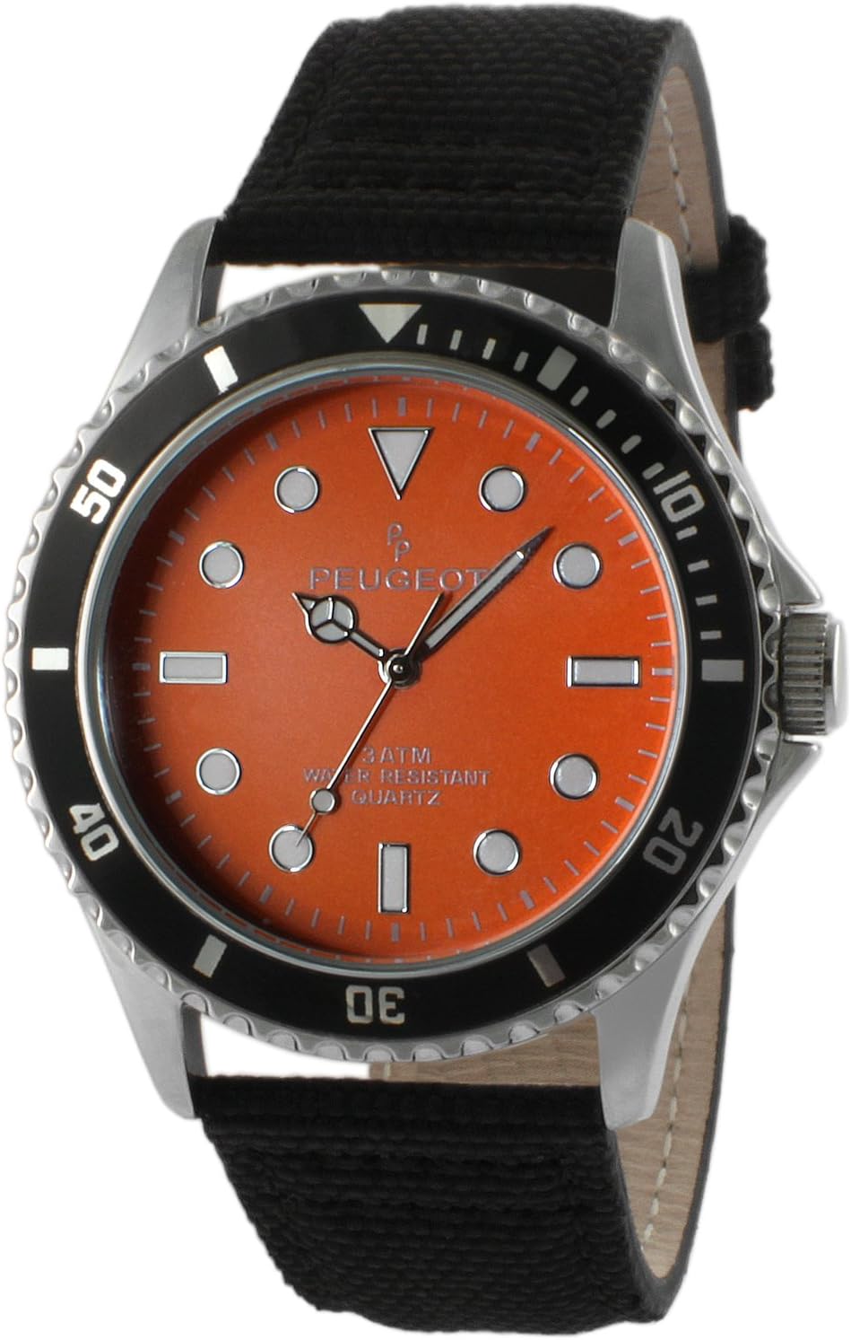 Men's Sport Bezel Watch with Canvas Wrist Band