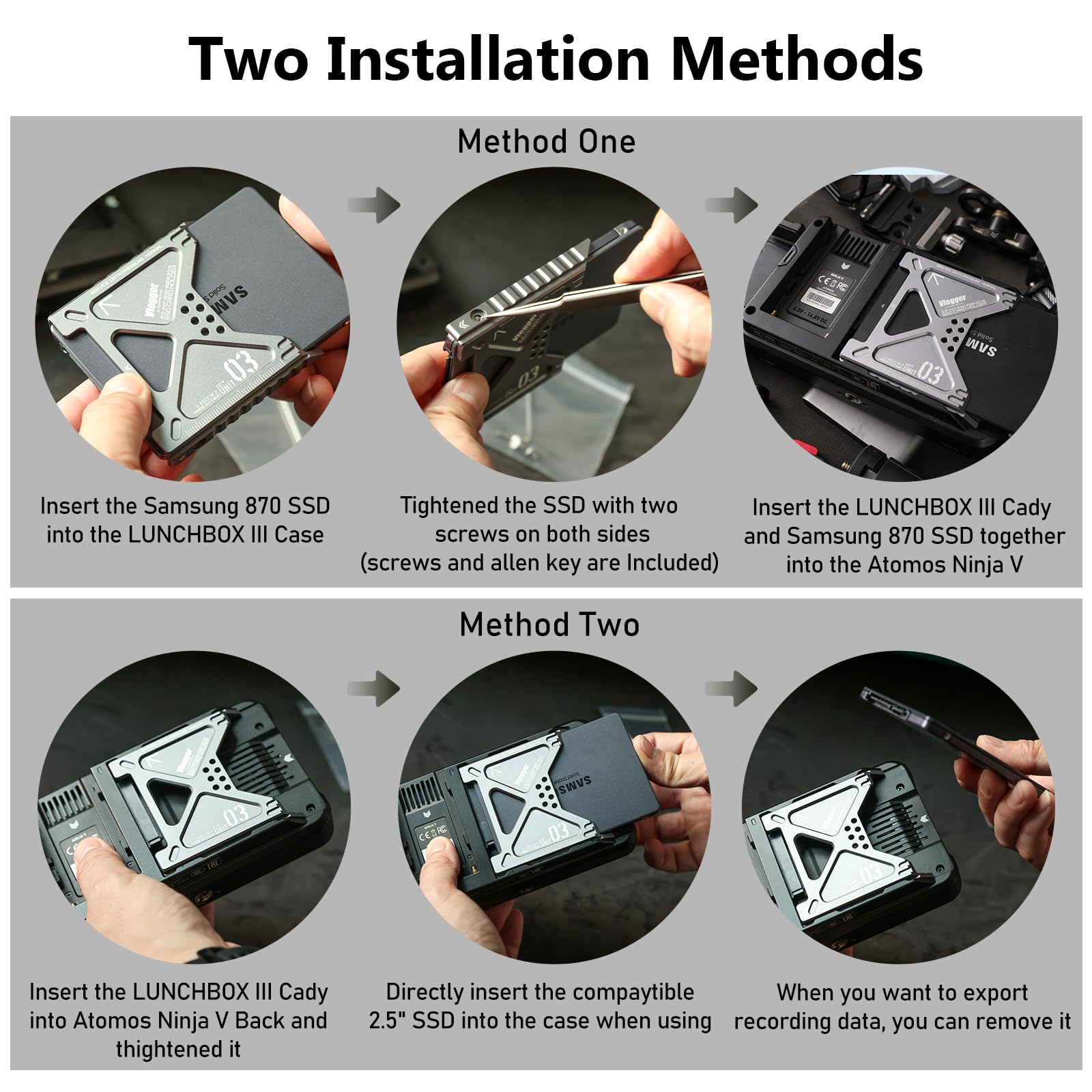 Amazon.com: Lunchbox III 870EVO SSD Case Compatibe for Atomos
