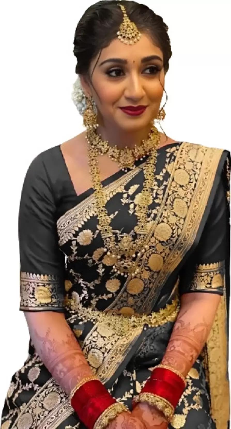 Women's Soft Pure Kanjivaram Silk Saree for Wedding With Blouse Piece (Pari164 paithani)