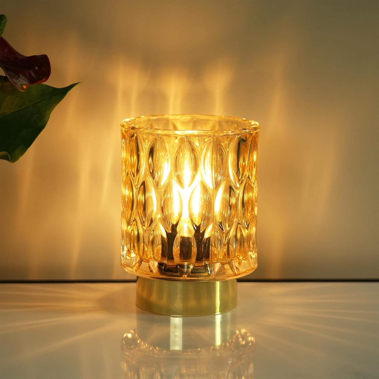 Battery Operated Lamp - Stylish Small Lamps Decorative with Timer & 3 Light Modes, No Plug in Lamps Cordless Battery Table Lamps for Bedroom/Bathroom/Fireplace(with Remote Control)