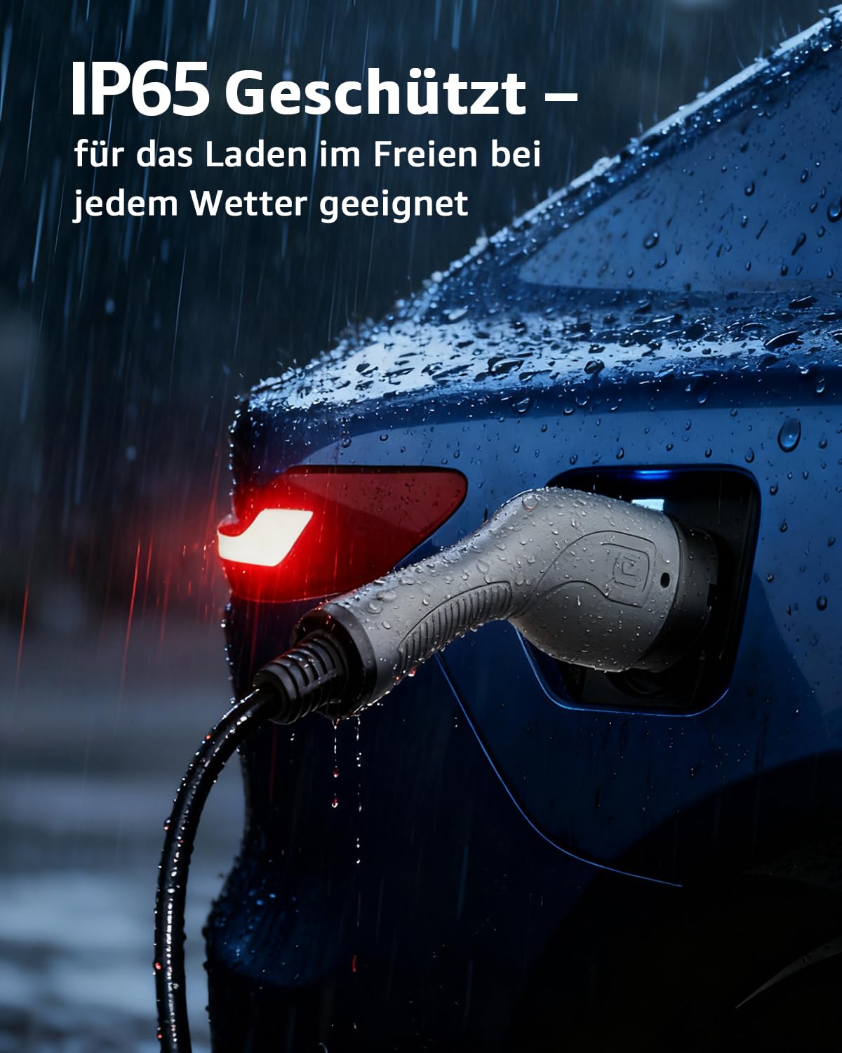 bokman Typ 2 Ladekabel, Modus 3 / 16A / 11 kW / 3-Phasig / 5 Meter, Typ 2 auf Typ 2 EV Ladekabel für Elektroauto mit Tragetasche und Mikrofasertuch