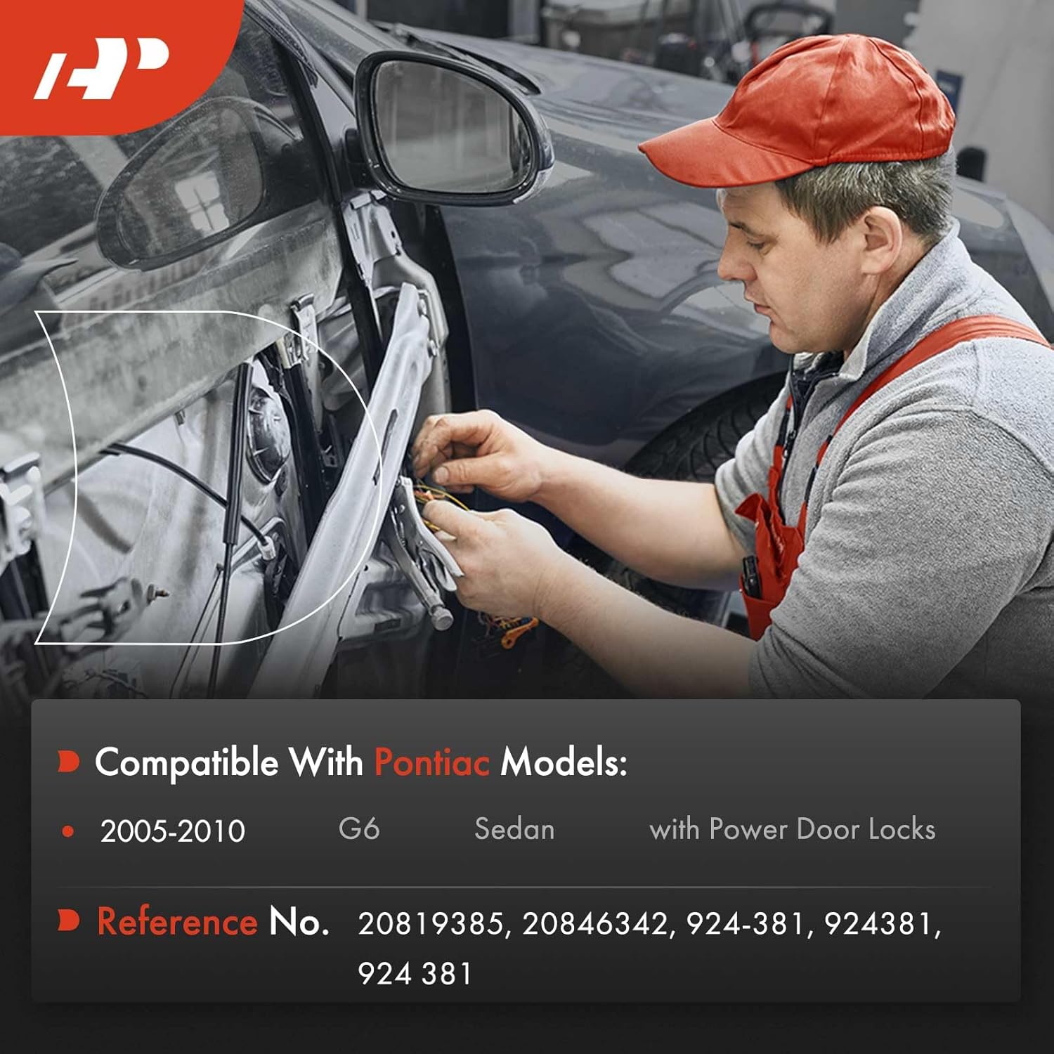 A-Premium 21.06 Inch Door Latch Release Cable Compatible with Pontiac G6 2005-2010, Front Left and Right, 2-PC