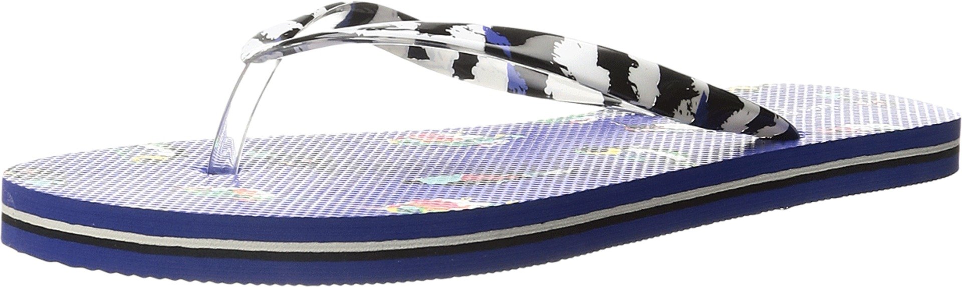 Vera Bradley Women's Flip Flops Mini Tody Birds Blue Sandal