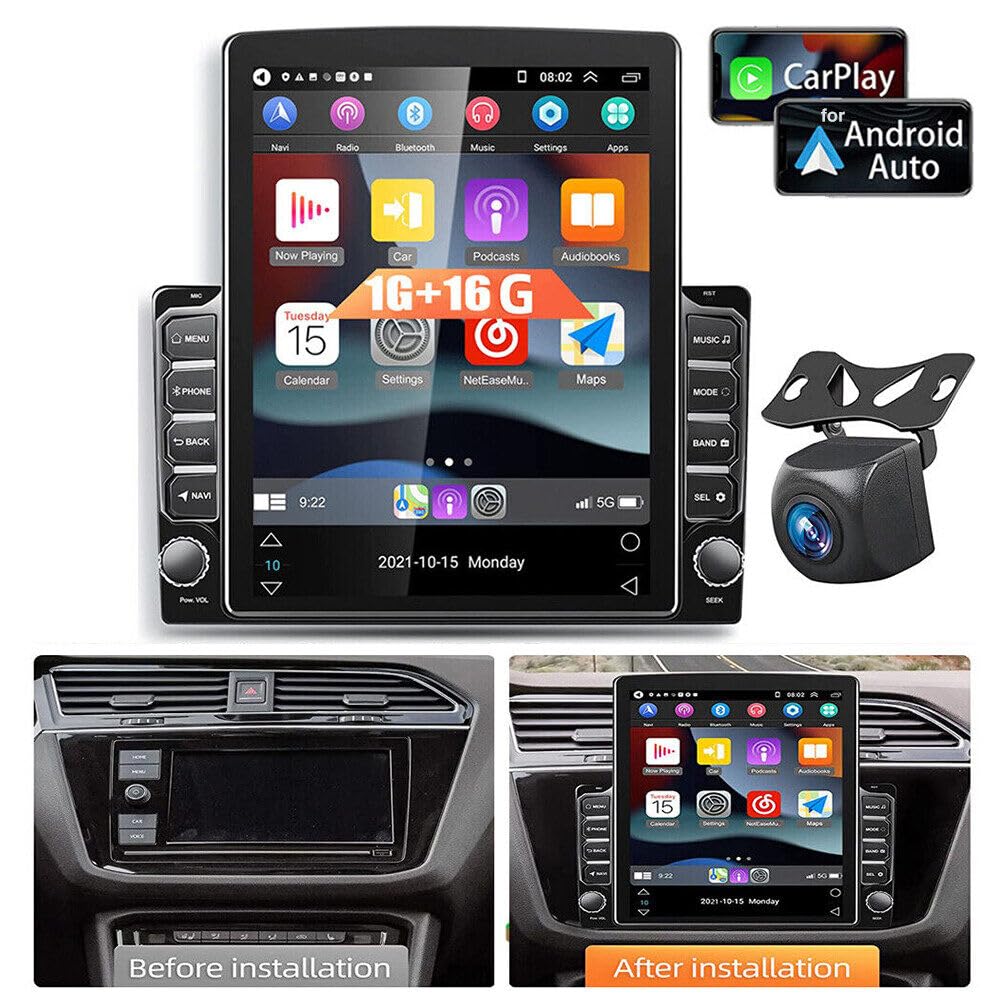 DRIVIM Android 13 CarPlay・Android Auto Amazon.com: [8-Core 4+64GB] Android 13 Double Din Car Radio Stereo
