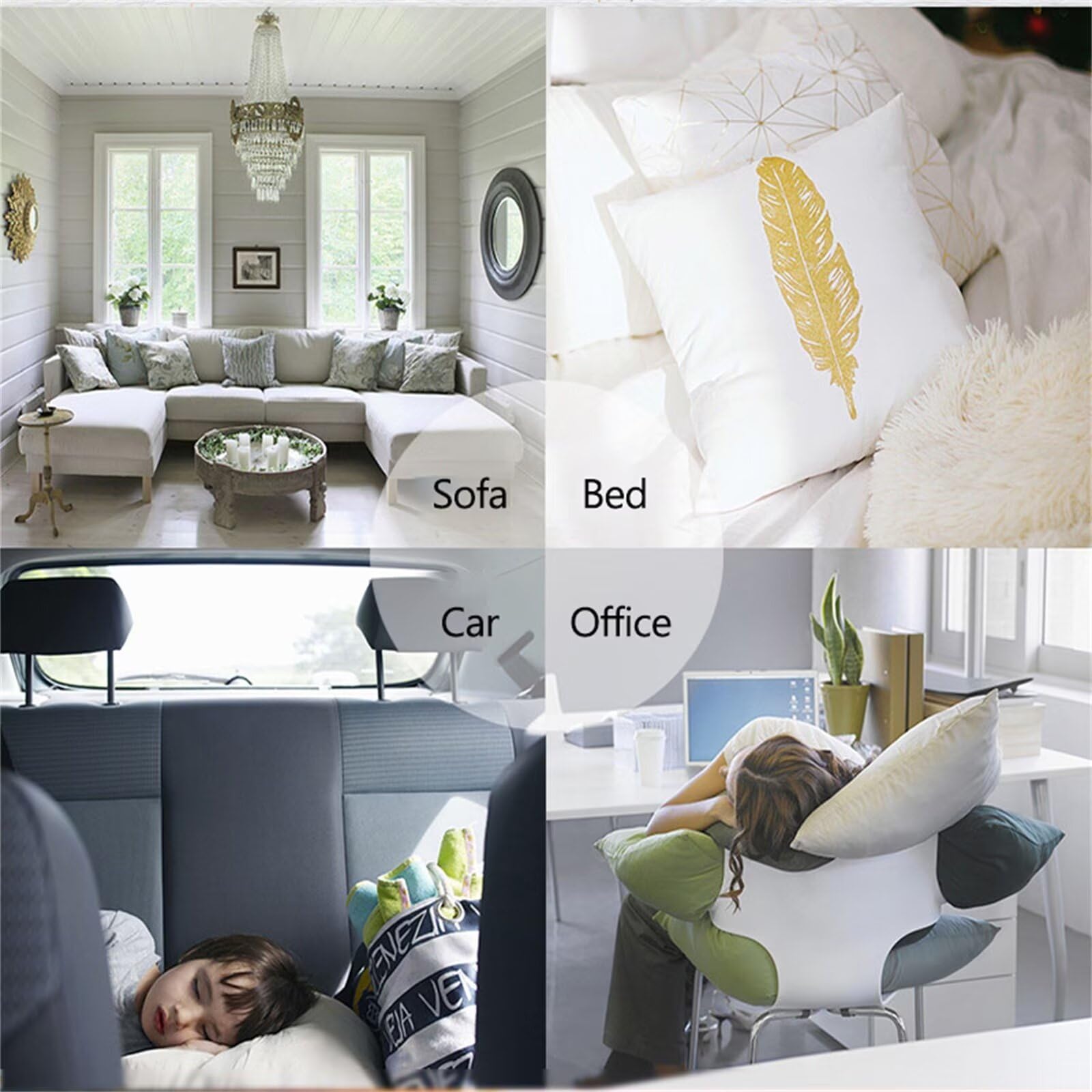 Confezione da 4 federe impermeabili per cuscini da esterno, 75 x 75 cm, motivo peonia, per giardino, tenda, divano, sedia e cuscini decorativi