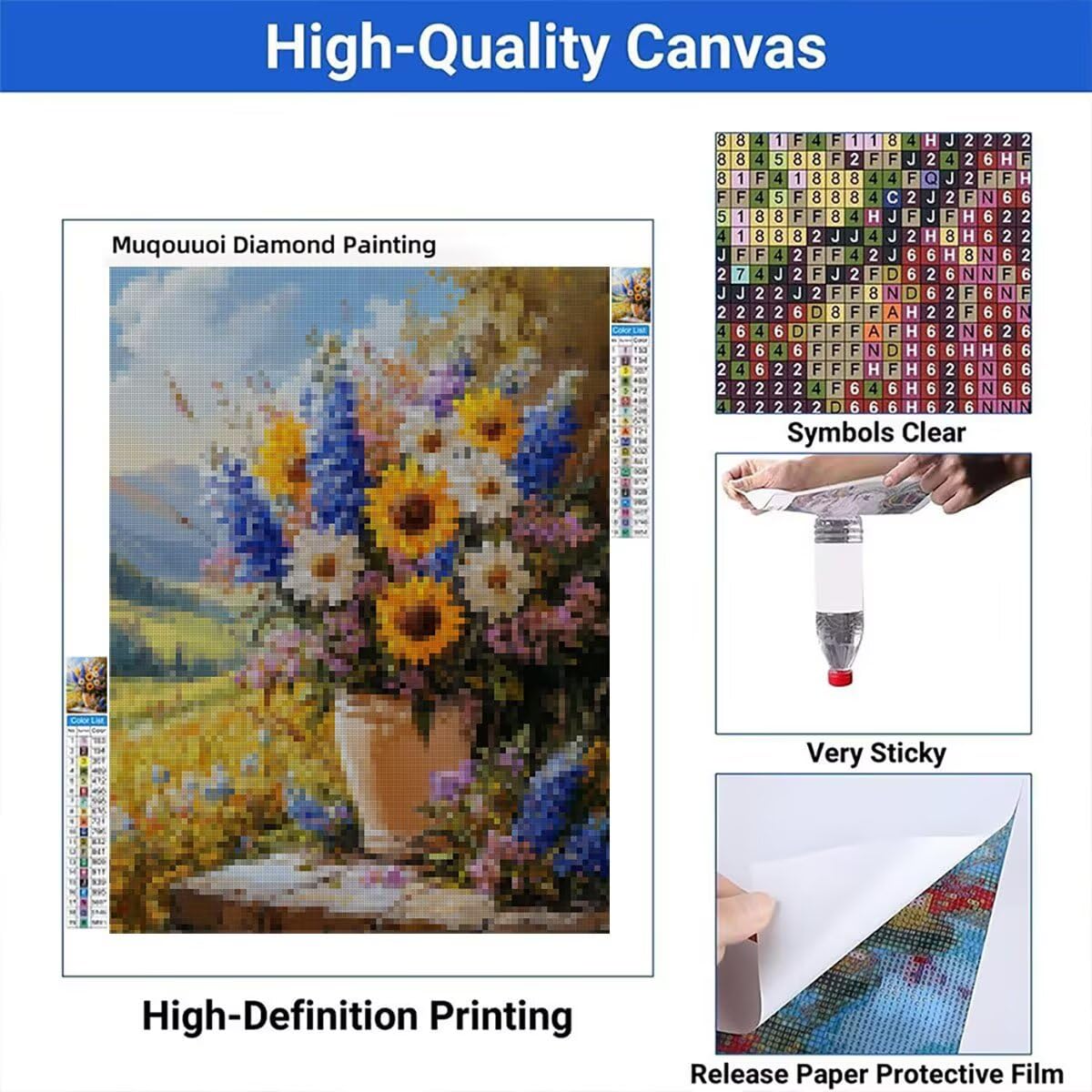 Obraz diamentowy dla dorosłych fabryka diamentowe malowanie duży format 80 x 110 cm, 5D DIY diamentowe malowanie dziecko Rhinestone Cross Stitch Crystal Art Canvas Craft Kit, dekoracja salonu, prezent