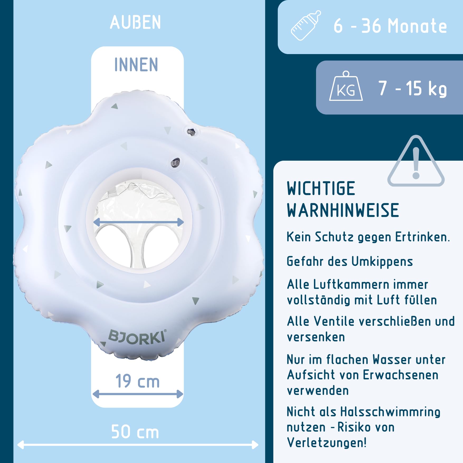 Brassards De Natation Pour Bébés Reer Myswimbuddy - Insert Tissu Doux, 2 Chambres à Air, 11-30 Kg, Rouge