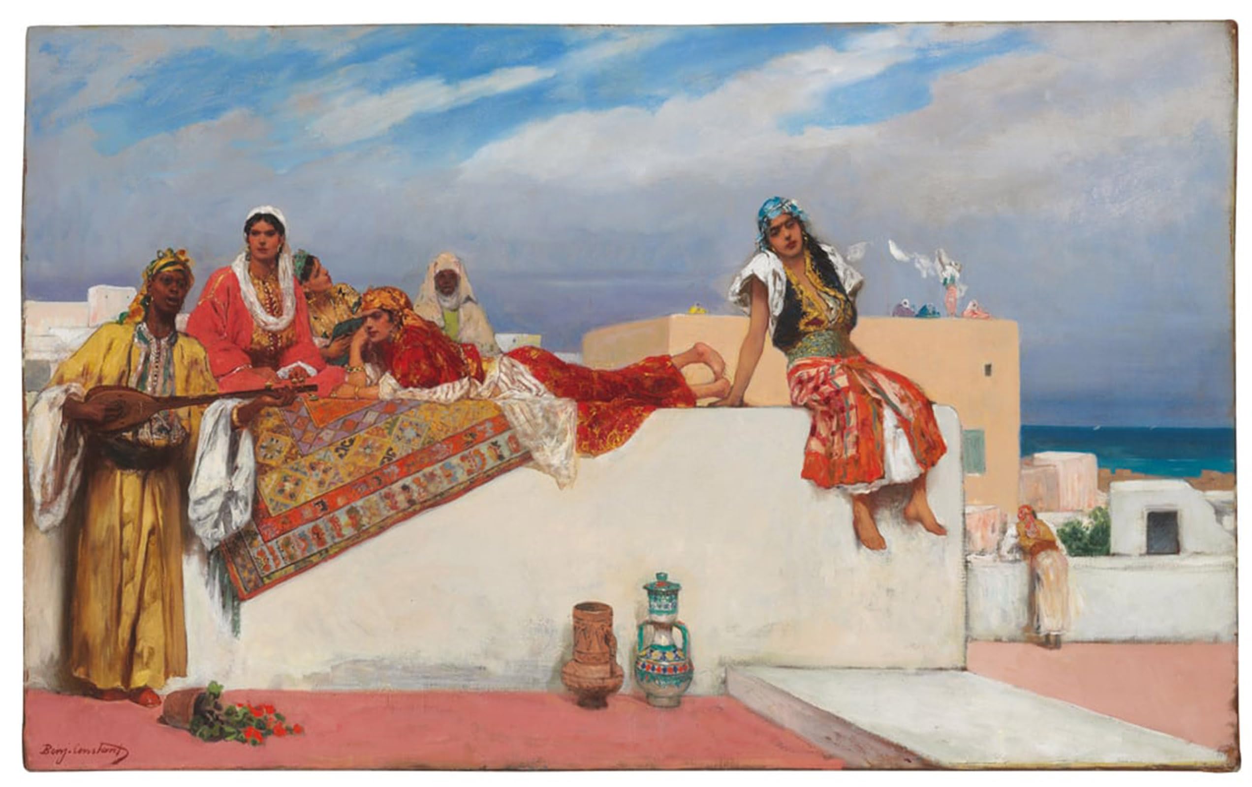 Idylle d'un après-midi Jean Benjamin Toile Murale pour Mur Vide