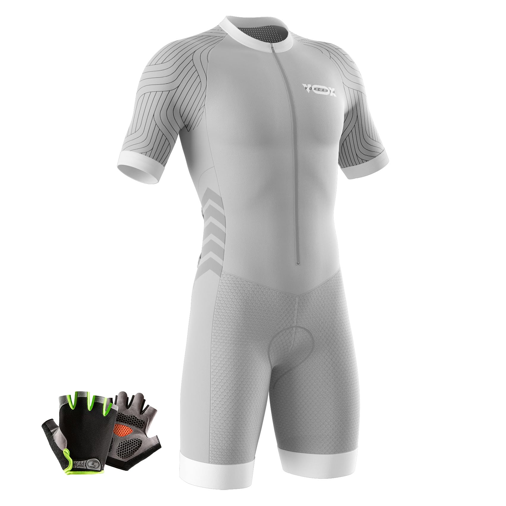 Men's Cycling Skinsuit,Triathlon Suit Men,Trisuit for Swimming, Cycling, Running, Duathlon