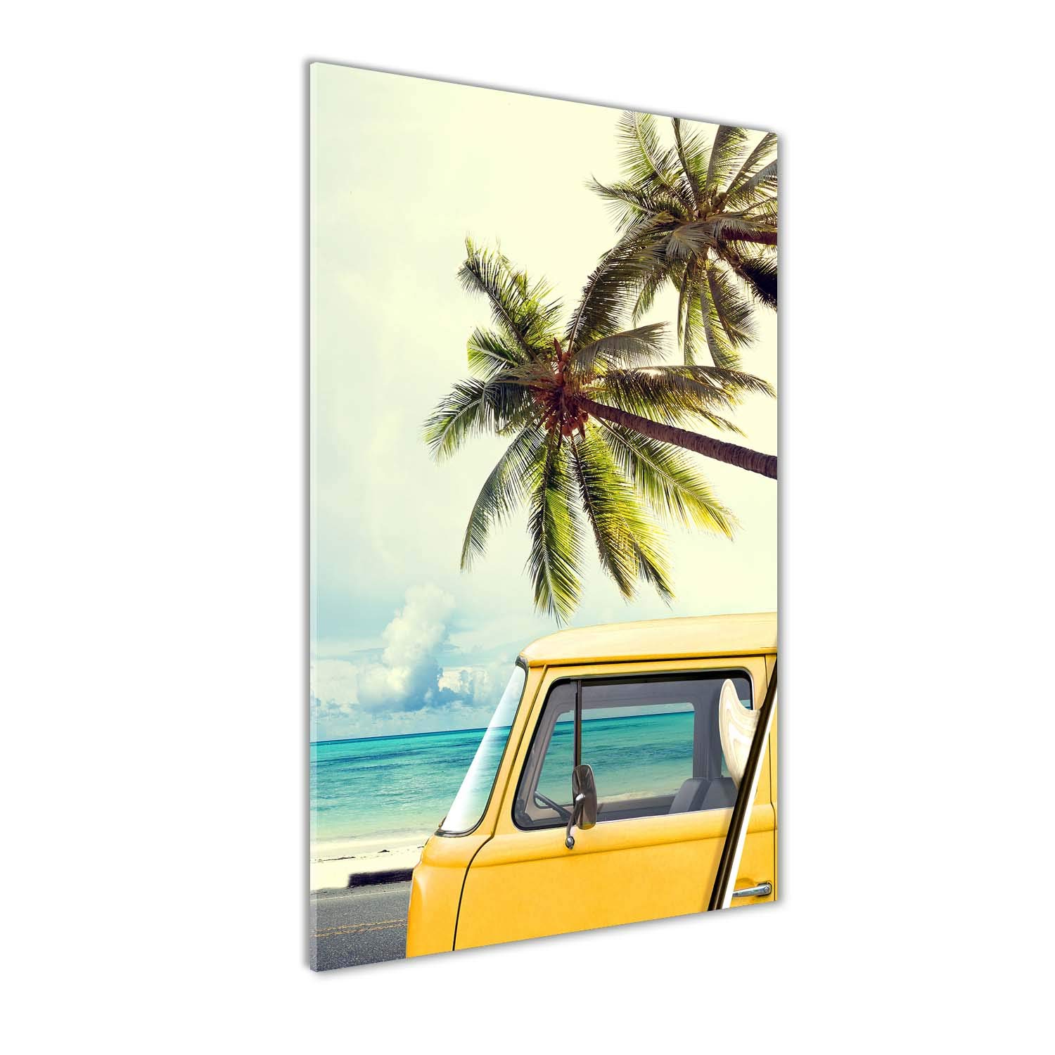 Image sur Verre Acrylique Paysage Jaune pour un Salon Moderne Tulup