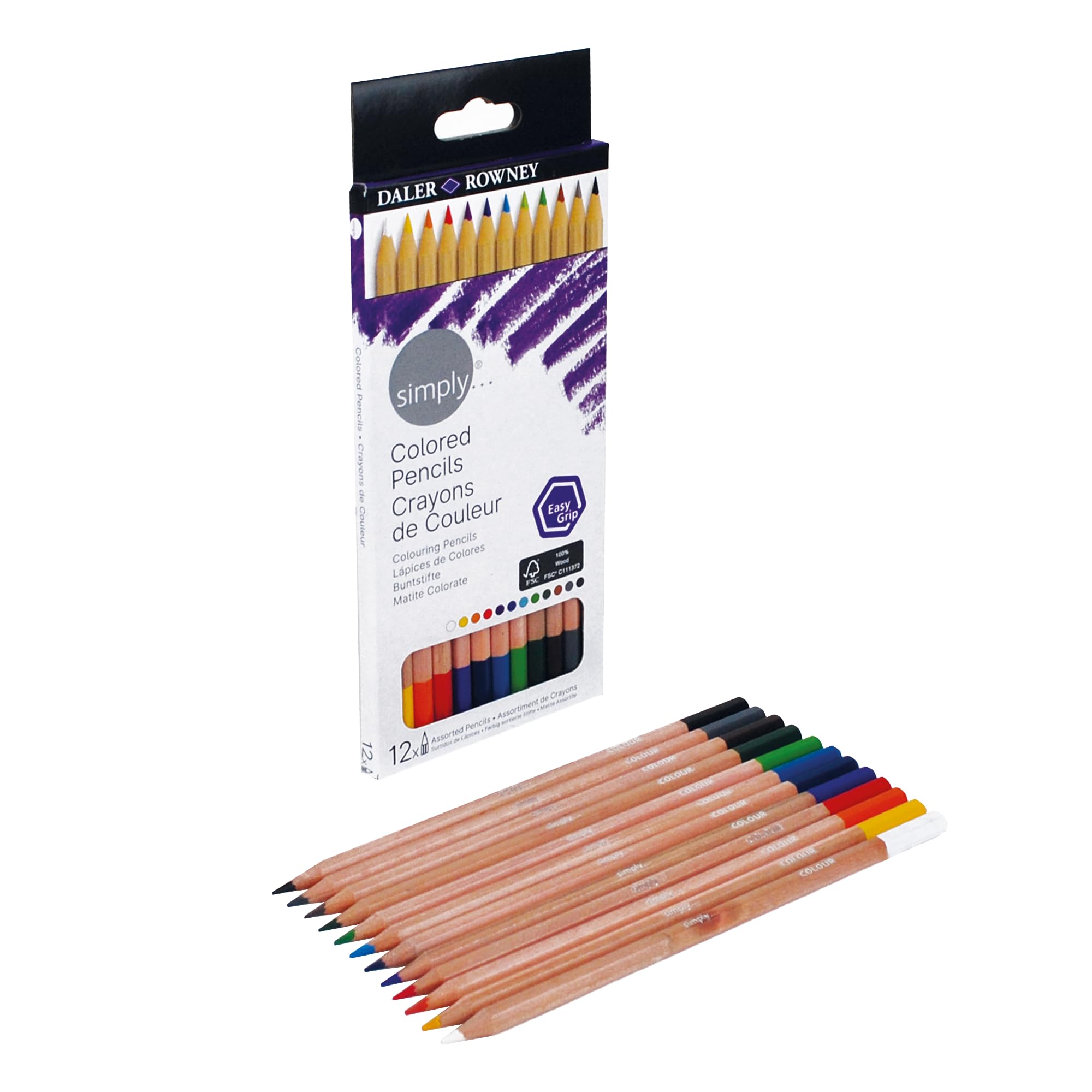 Kit Disegno Daler Rowney Simply 40 Pezzi - Matite Grafite, Carboncini, Carta A4 Per Sketching - Foto 6