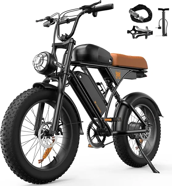 Run Pro Electric Bike for Adults,26Ah Dual Battery Electric Dirt Bike with 1000W Peak Motor,Max 22MPH 150 Miles PAS Range Ebikes for Adults,20" Commuting Off Road Ebike with Bike Bottle Cage