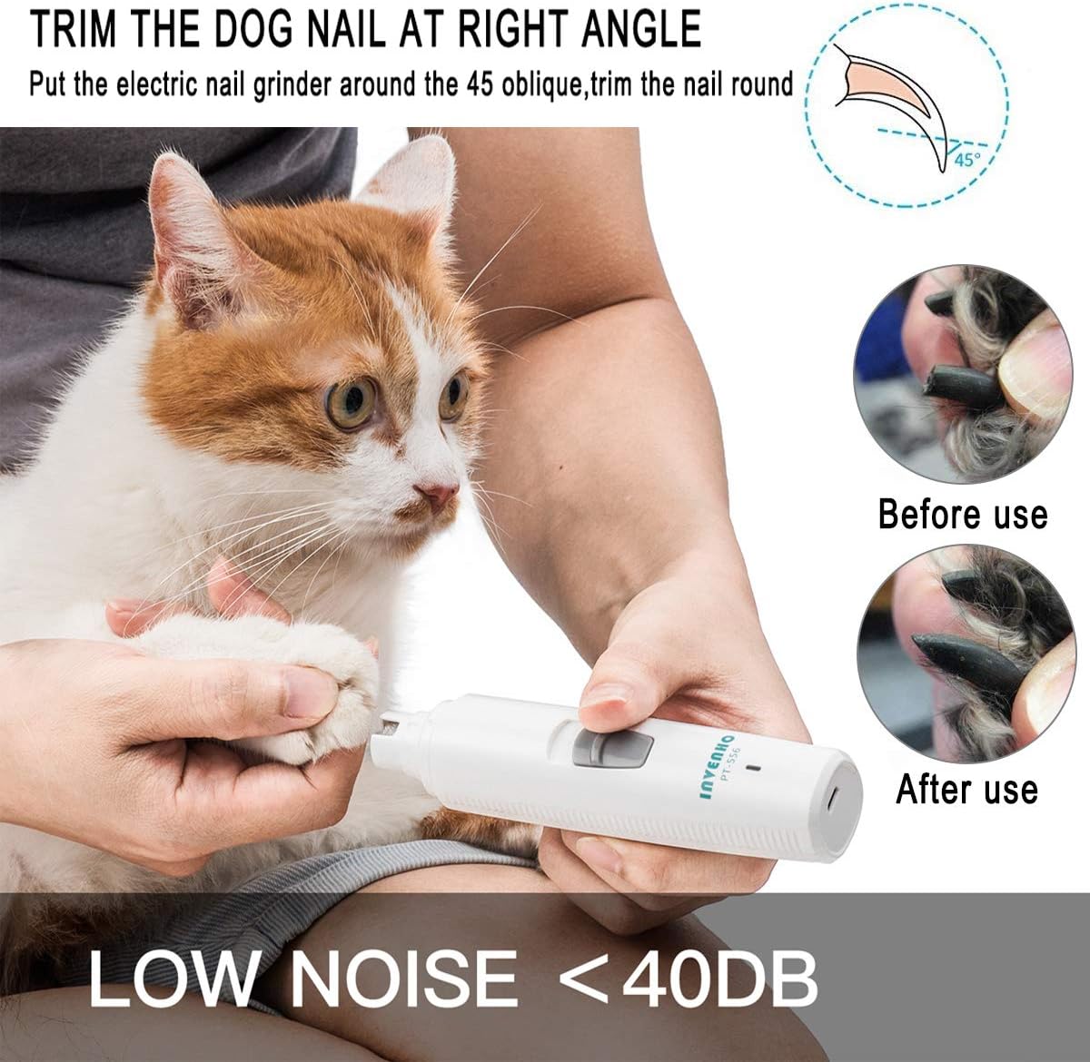 invenho pet nail grinder