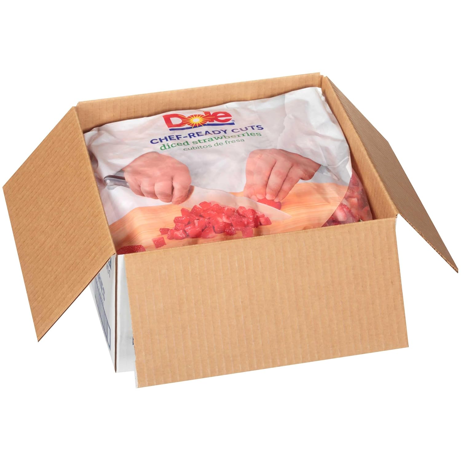 Dole Individual Quick Frozen Diced Strawberry, 5 Pound -- 2 per case.