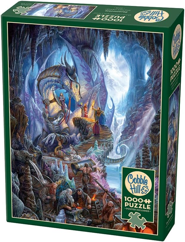 Cobble Hill 1000 Piece Puzzle - Dragonforge - Sample Poster Included
