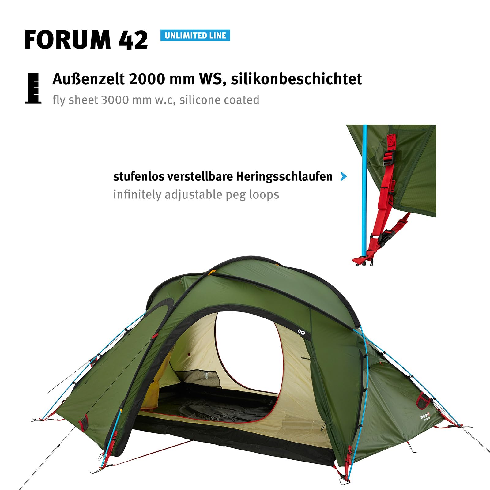 Wechsel Tents Unlimited Line Forum 42 - 4 Season 2 Person Hiking Tent