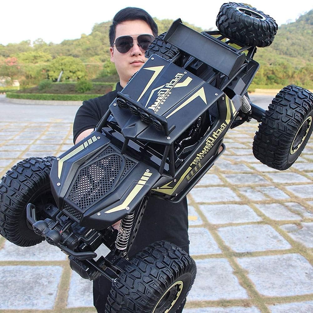 GRTVF Vehículo RC todoterreno de escalada todoterreno, coche de control remoto de aleación grande a escala 1/8, coche RC 4WD Bigfoot Monster Drift, amortiguador independiente 4x4, regalos para niños y