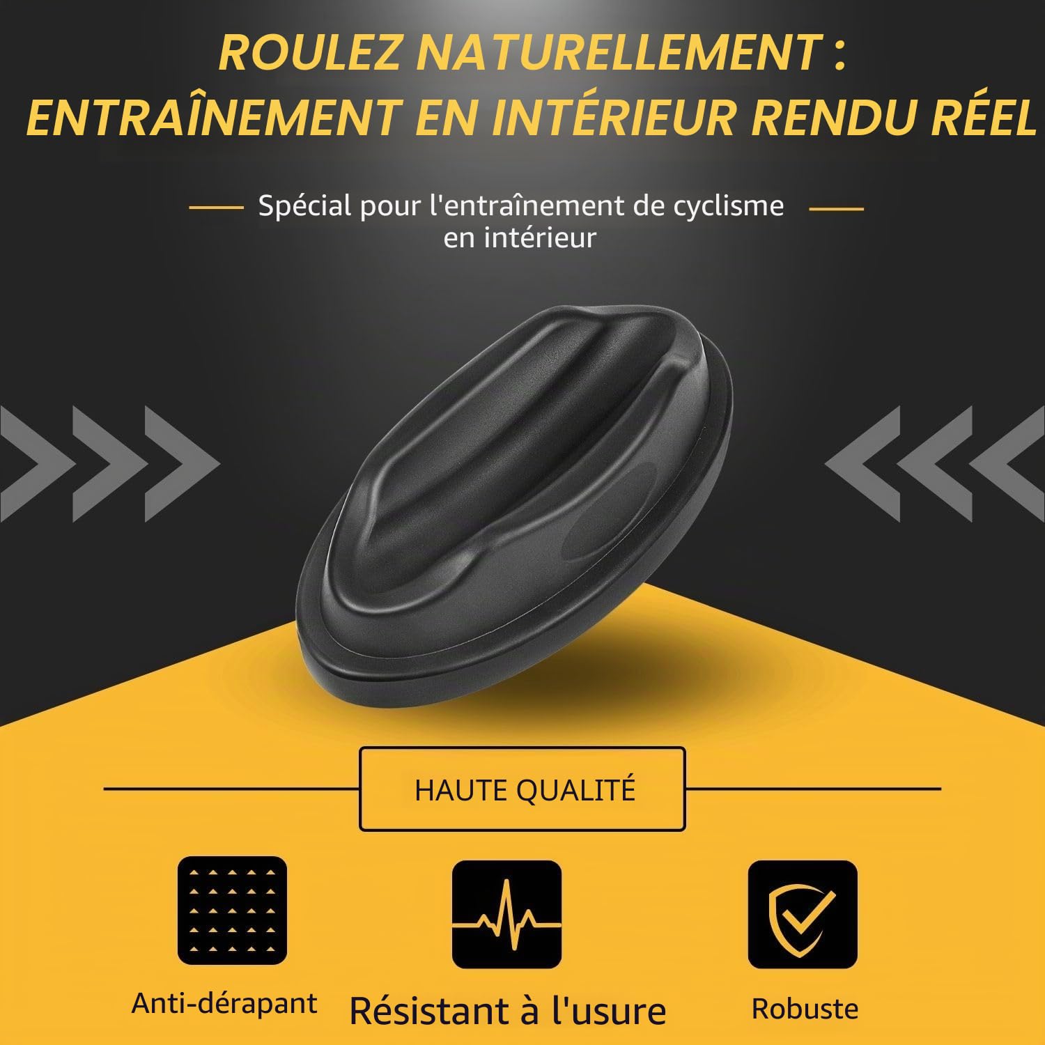 Flexzion - Support de Roue Avant Riser, en Plastique moulé de vélo Robuste pour stabiliser Les vélos Support de Bloc de Mise à Niveau pour Les Exercices, Sports, d'entraînement des vélos d'intérieur