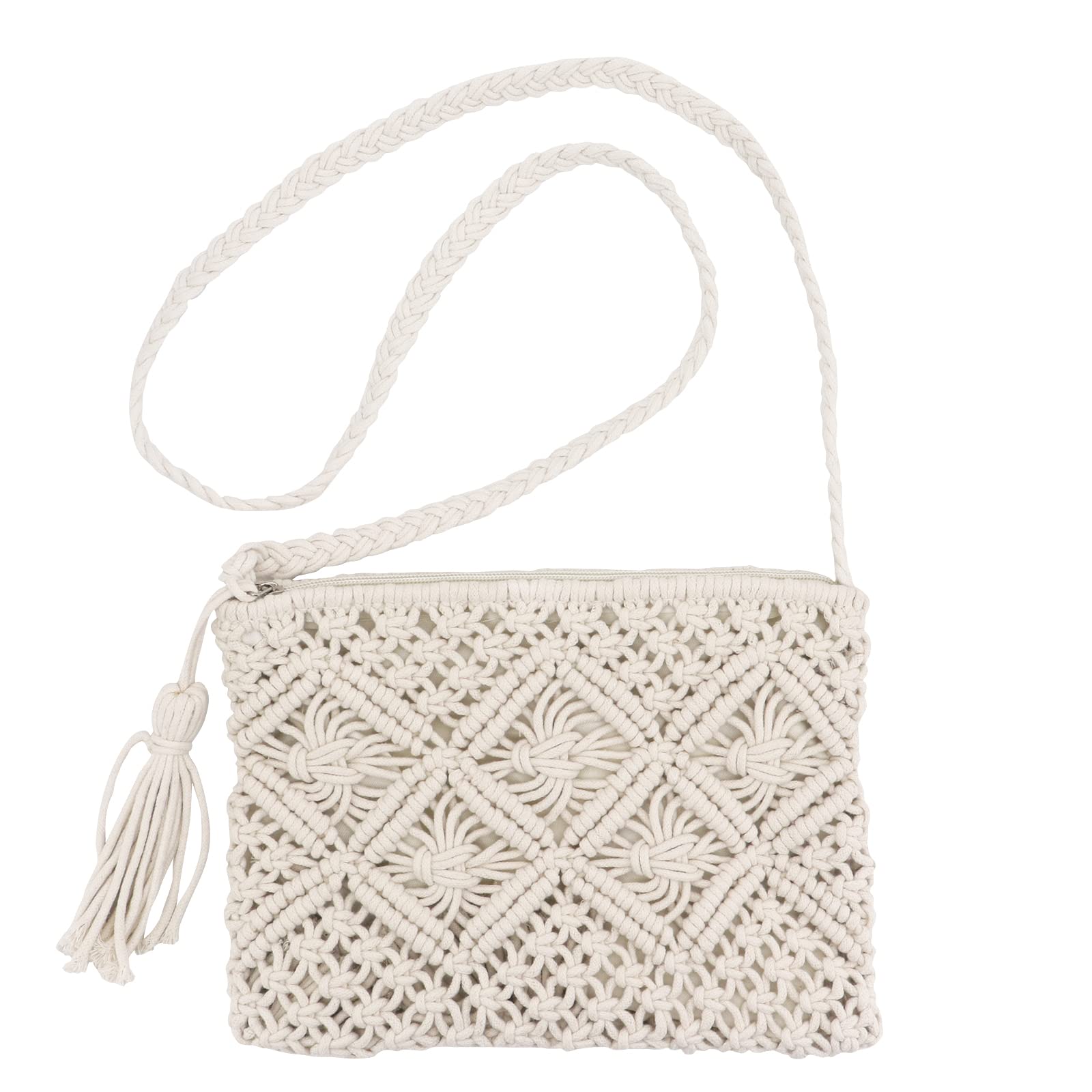MoYouno Strohtasche Umhängetasche Damen,Retro Klein Crossbod