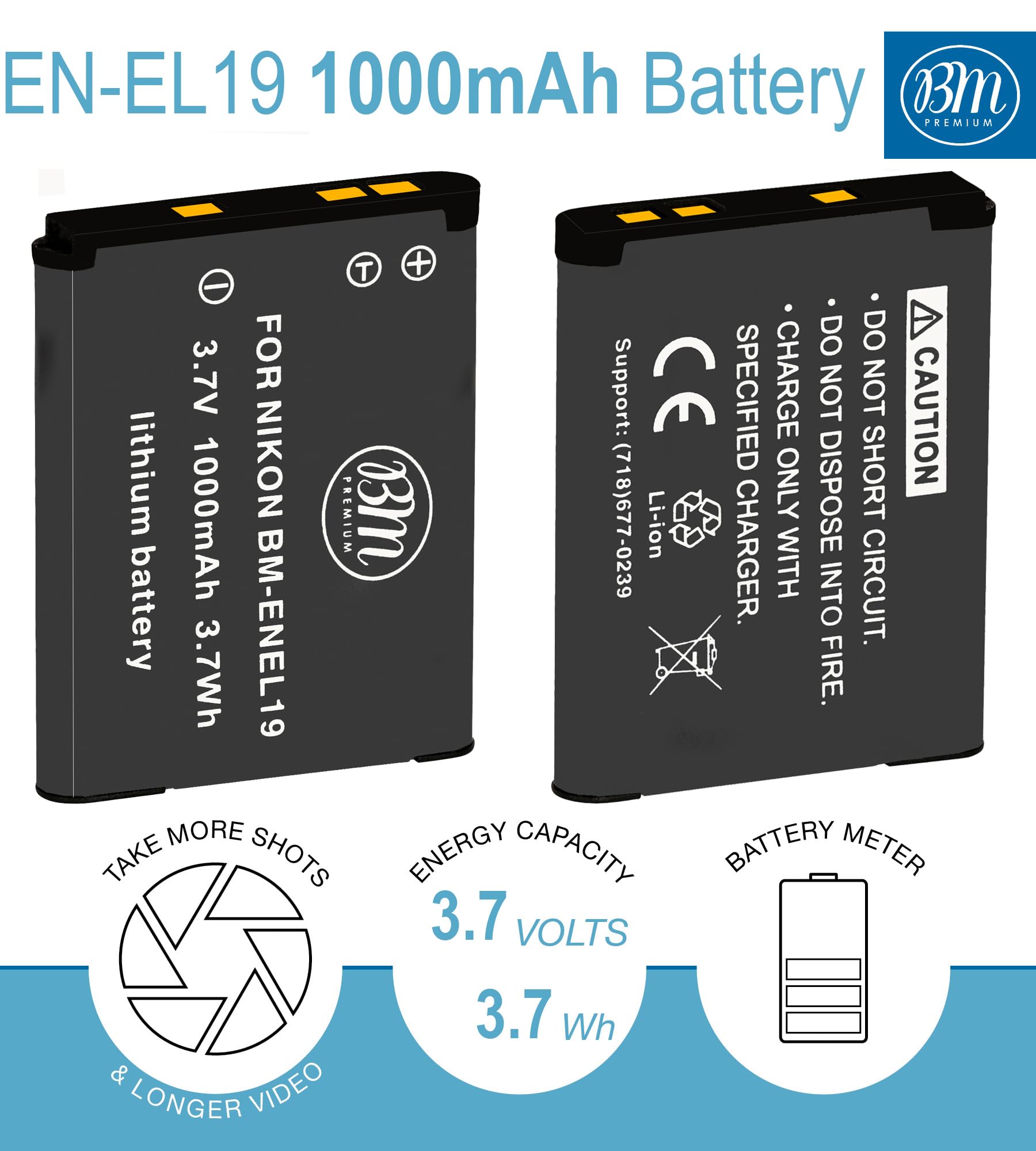 Amazon.com : BM Premium EN-EL19 Battery for Nikon Coolpix A300