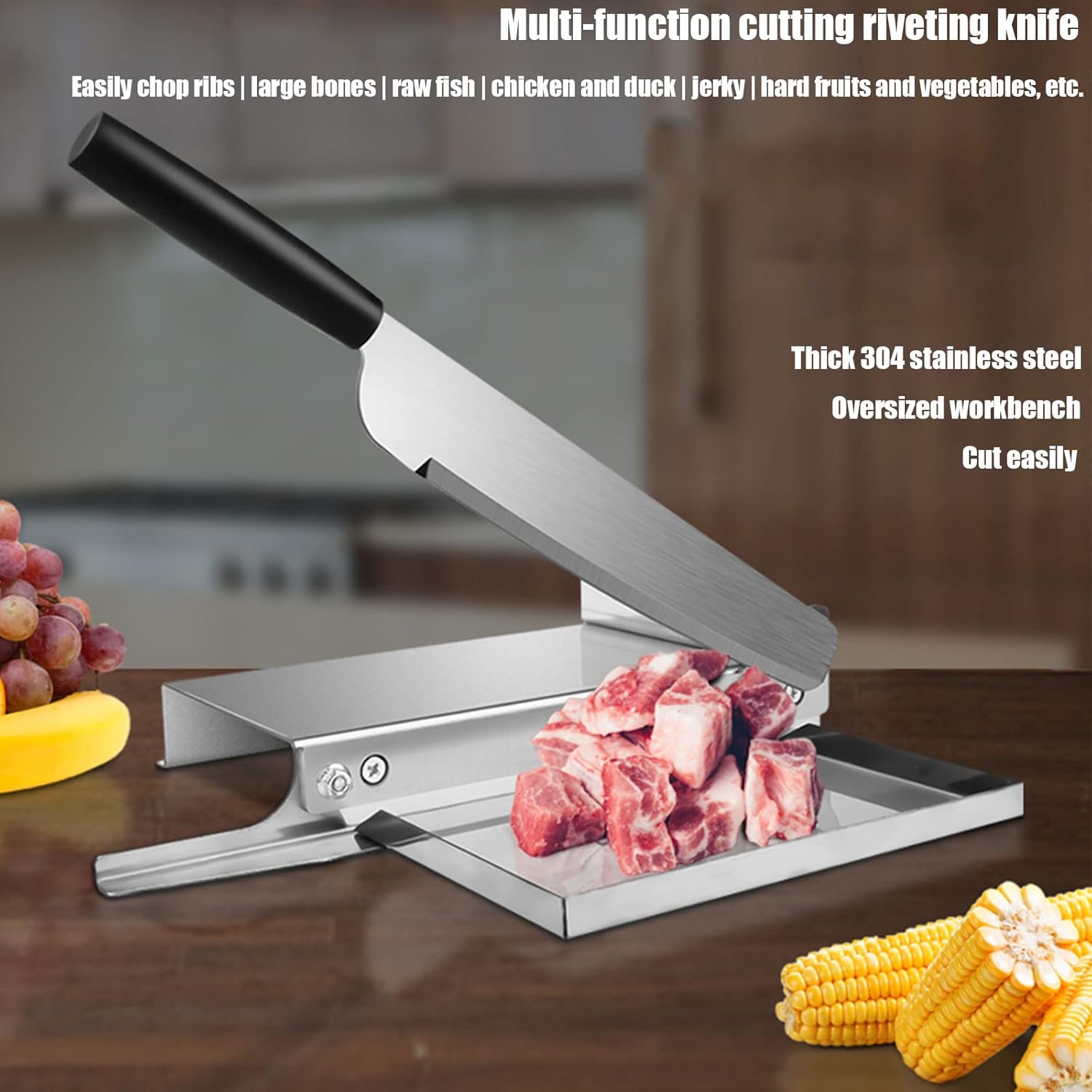 Chinese Herbal Medicine Guillotine Knife Small Velvet Slicing Machine Household Knife Cutting Ginseng American Ginseng Cutting Isinglass Artifact S (Medium)