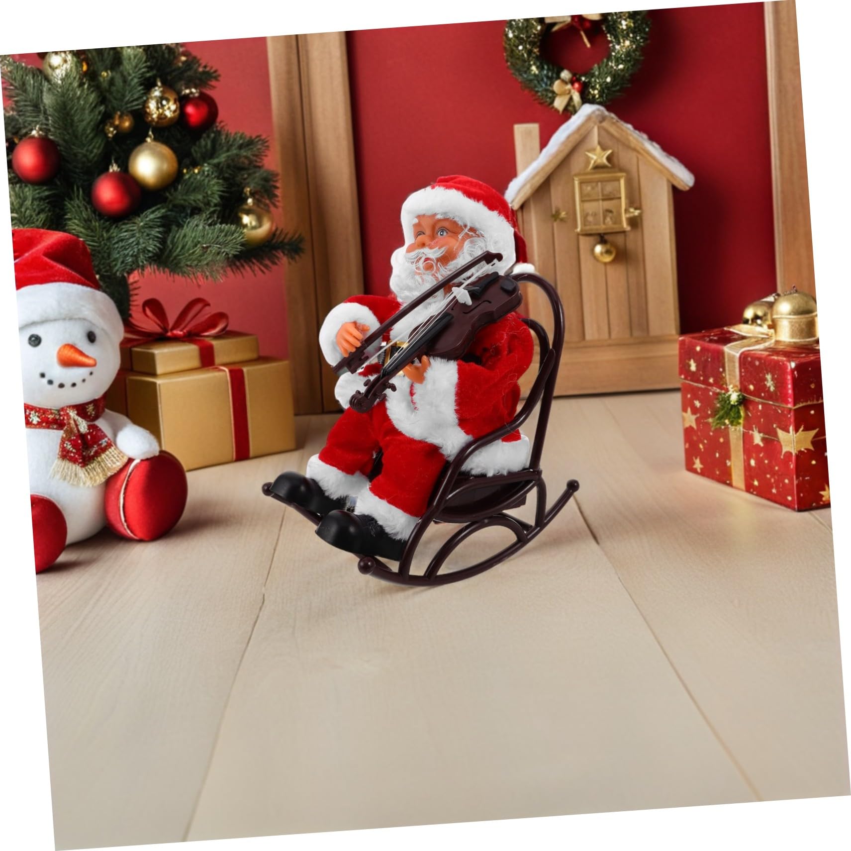 Hohopeti Muñeco Eléctrico De Papá Noel Juguetes De Fiesta Juguete Navideño Muñeco Navideño De Papá Noel