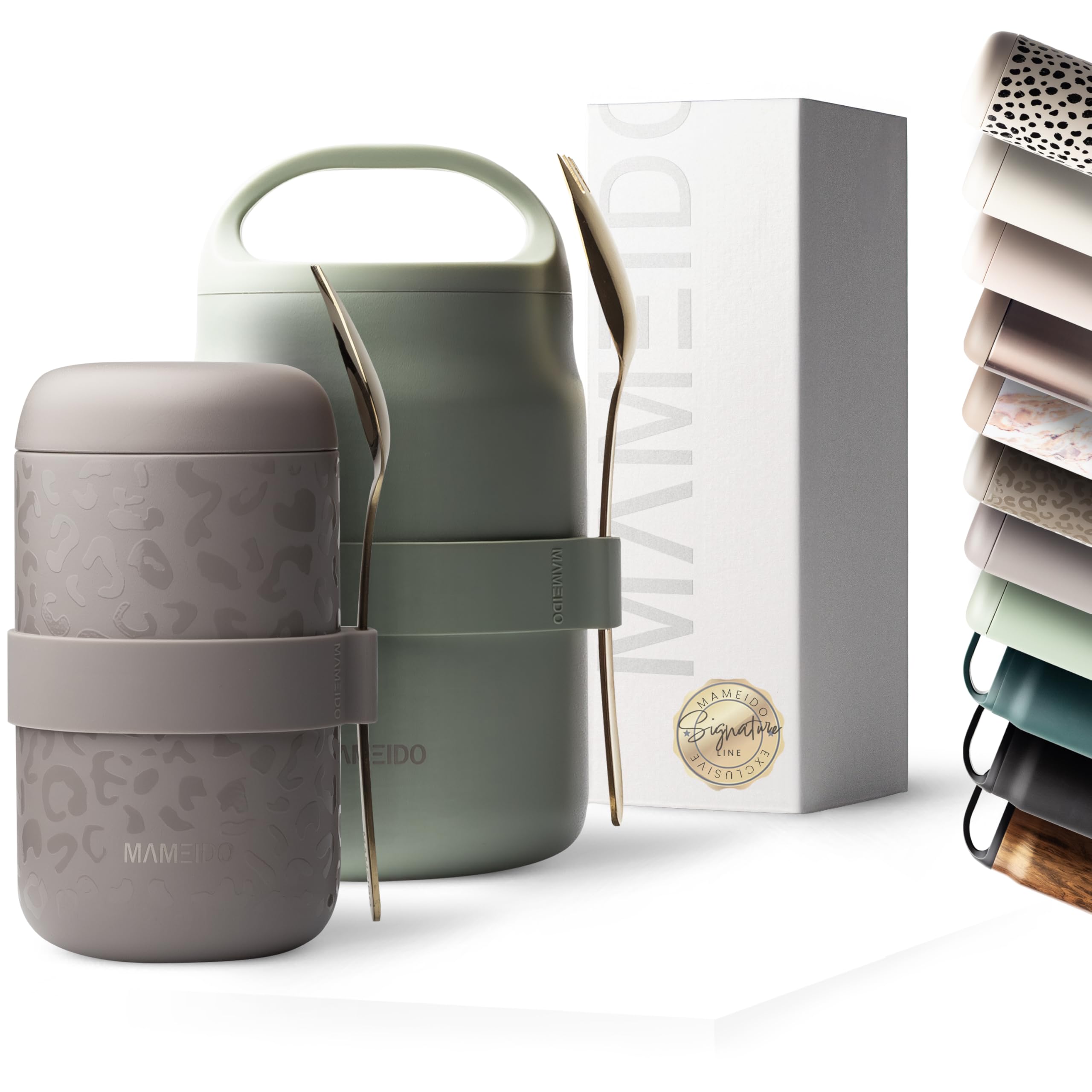 MAMEIDO Insulated Food Jar 500 ml (Sleek Leo)