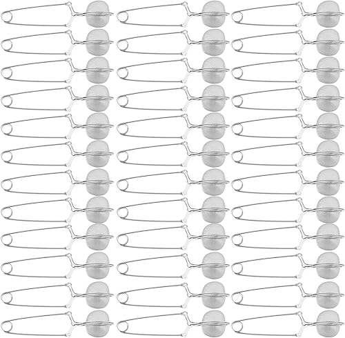 Yinder 36 unidades de infusor de té a presión coladores más empinados para soporte de filtro de té suelto, pinzas y pinzas de metal más empinado,