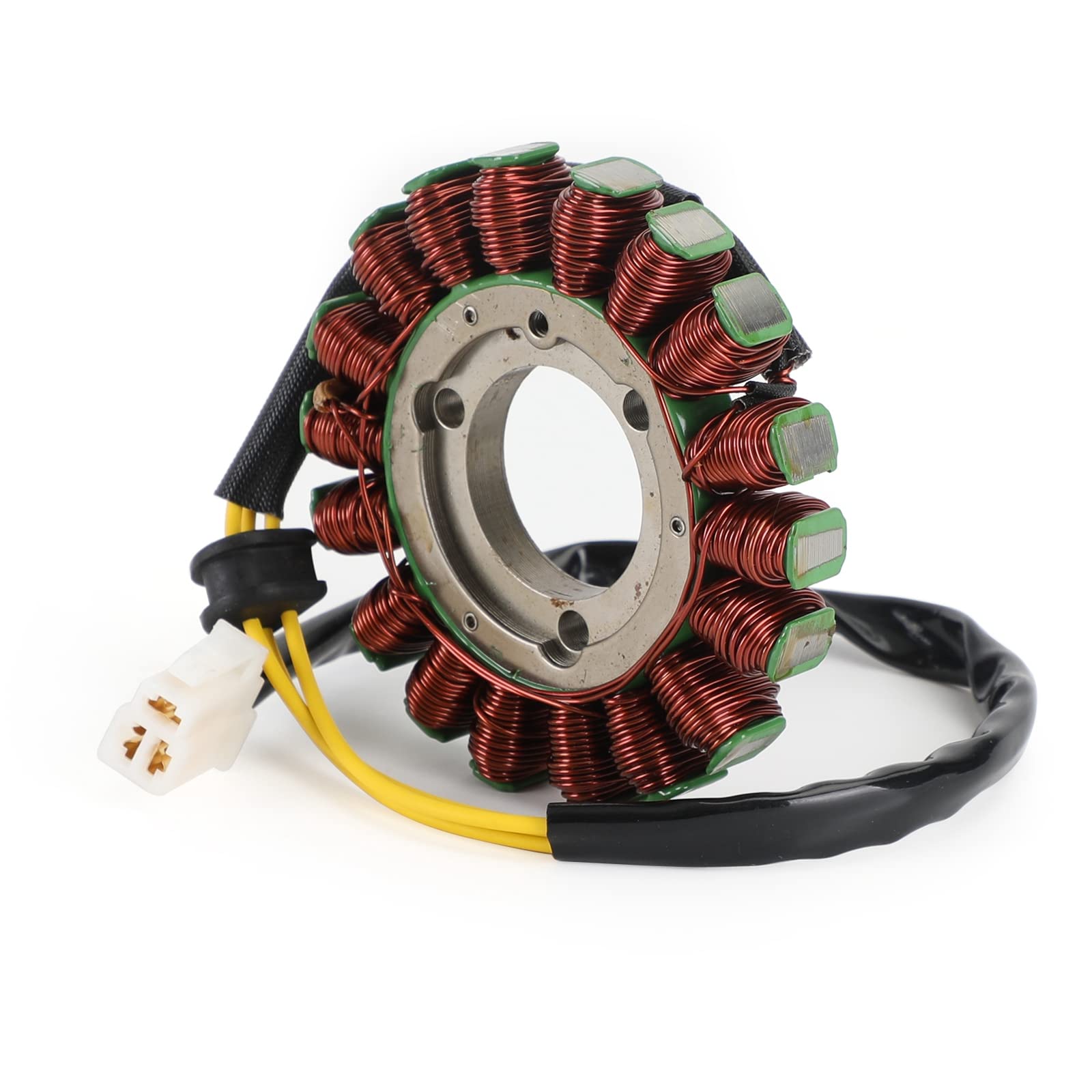 Topteng 18 Spule Magneto Stator Kit, Regulator Magneto Stator Coil Dichtungssatz, Magneto Generator Statorspule Bausatz, passend für Suzuki GSXR 600/750 2006-2007