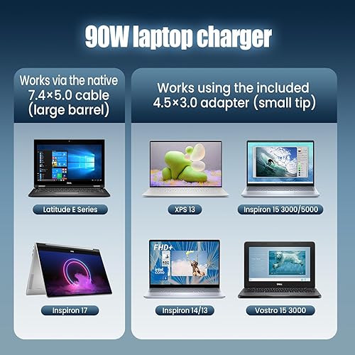 Miniatura 3 de Adaptador de CA de 90 W para laptop Dell Inspiron 17 1750 1764 1705 1720 1721 1737 1747 Dell Vostro 3500 3500n 3550 3550n 3555 3560 3700n 3700n