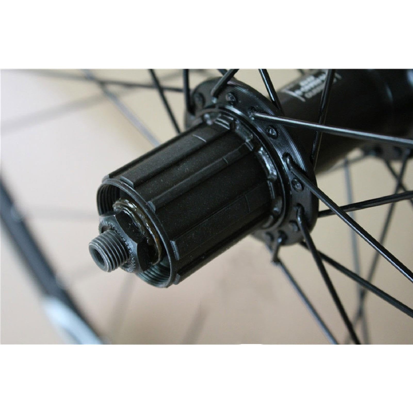 700C Bicicleta de Carretera Ruedas, Llanta de Aleación de Doble Pared Altura 30MM Freno V Rodamiento de Liberación Rápida 135mm 36 Orificios for 7-12 Velocidades 2400g