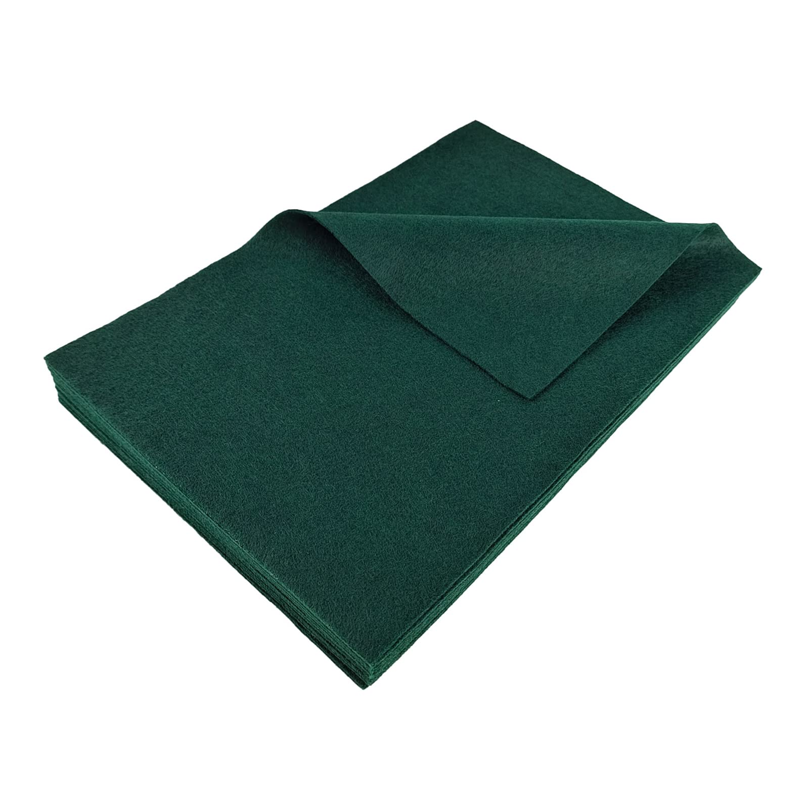 Jtnohx Dark Green Soft Felt Sheets For Crafts And Diy Projects - 1.4Mm Thick Felt Fabrics, 20X30cm (Dark Green)