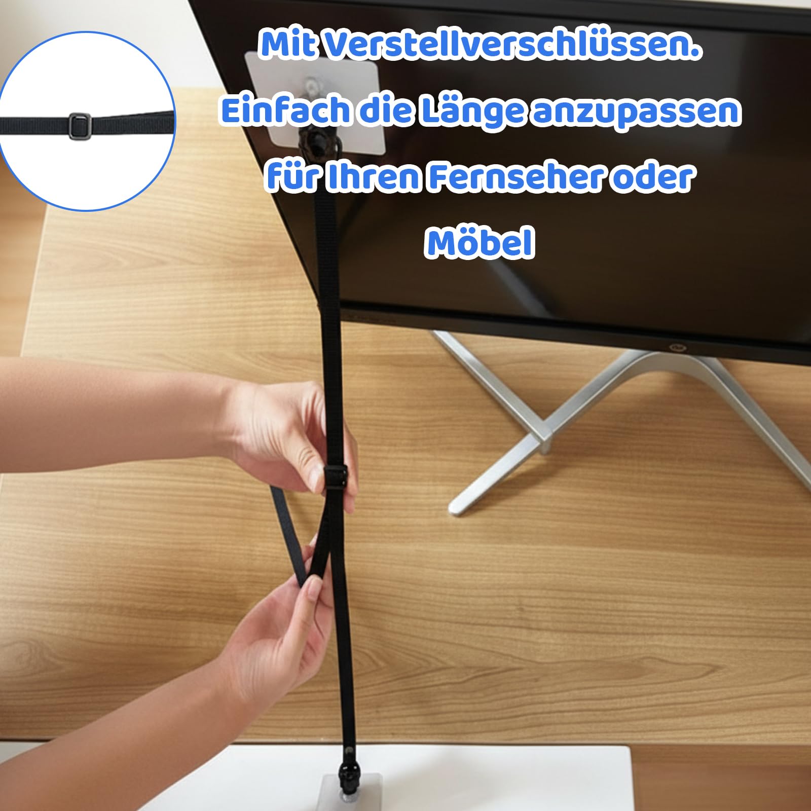 1 Set Kippsicherung MöBel, Herdschutzgitter Kinder, Kippsicherung Schrank, Baby Sicherung, Kippsicherung FüR Fernseher, Einstellbar Fernseher Kipp Sicherung FüR Kinder- Und Babyschutz, Kein Bohren
