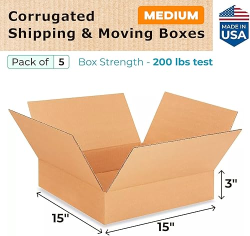 Miniatura 350 de Cajas para envío IDL Packaging - B-1266-5 de cartón corrugado, tamaño pequeño, de 12 pulgadas de largo x 6 pulgadas de ancho x 6 pulgadas de alto