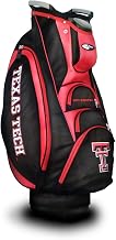 Team Golf NCAA Texas Tech Red Raiders Victory Golf Cart Bag, 10-way Top with Integrated Dual Handle & External Putter Well, Cooler Pocket, Padded Strap, Umbrella Holder & Removable Rain Hood