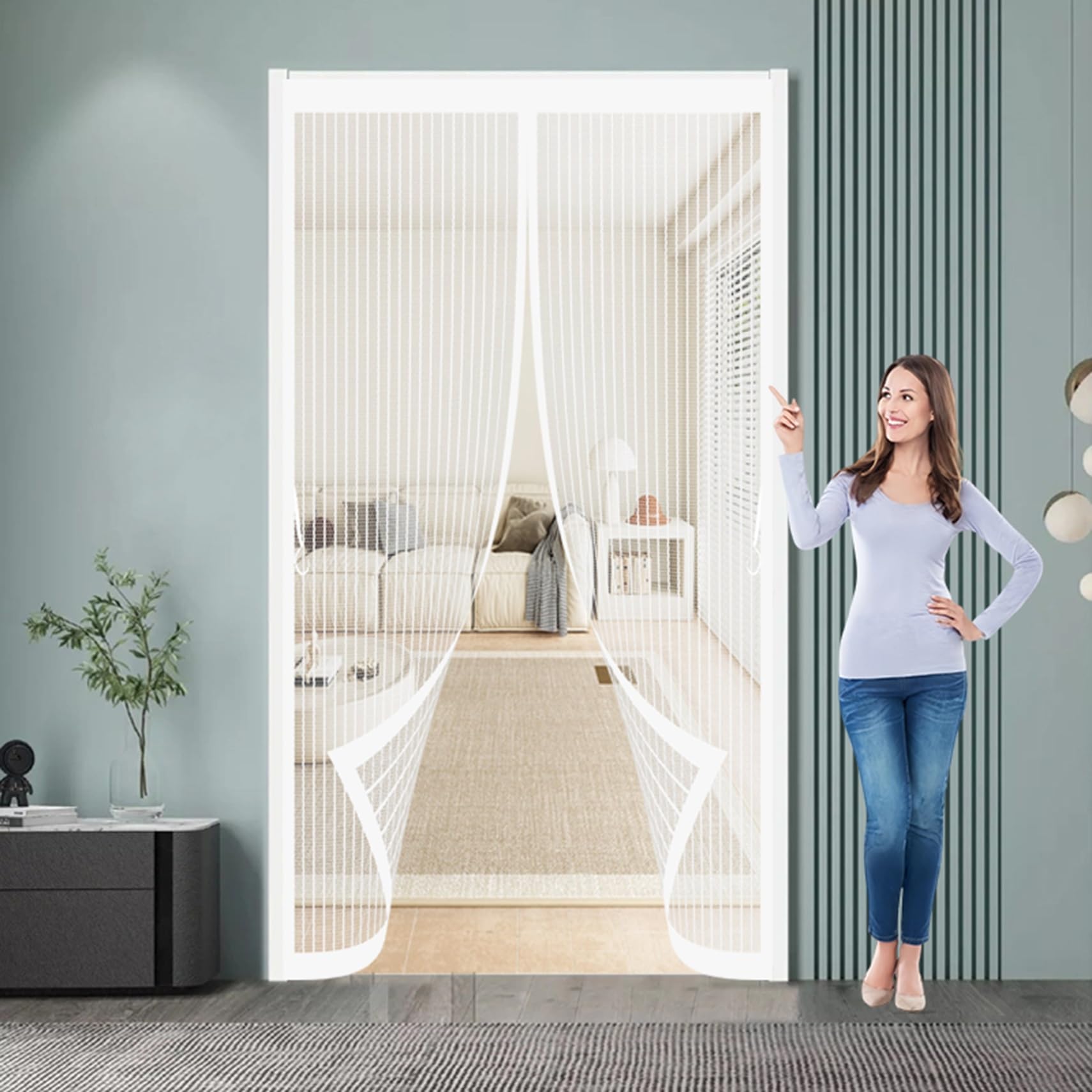Moustiquaire pour portes aimantée : fini les insectes dans la maison