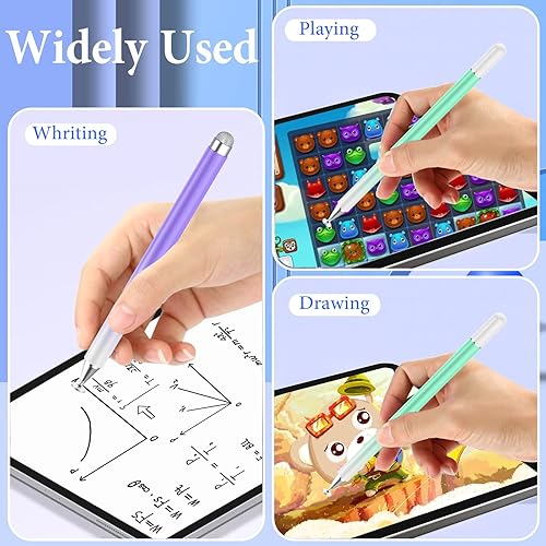 Miniatura 4 de Luntak Bolígrafos para pantallas táctiles (2 unidades), disco magnético de alta precisión, lápiz digital universal para iPad, iPad 2 en 1,