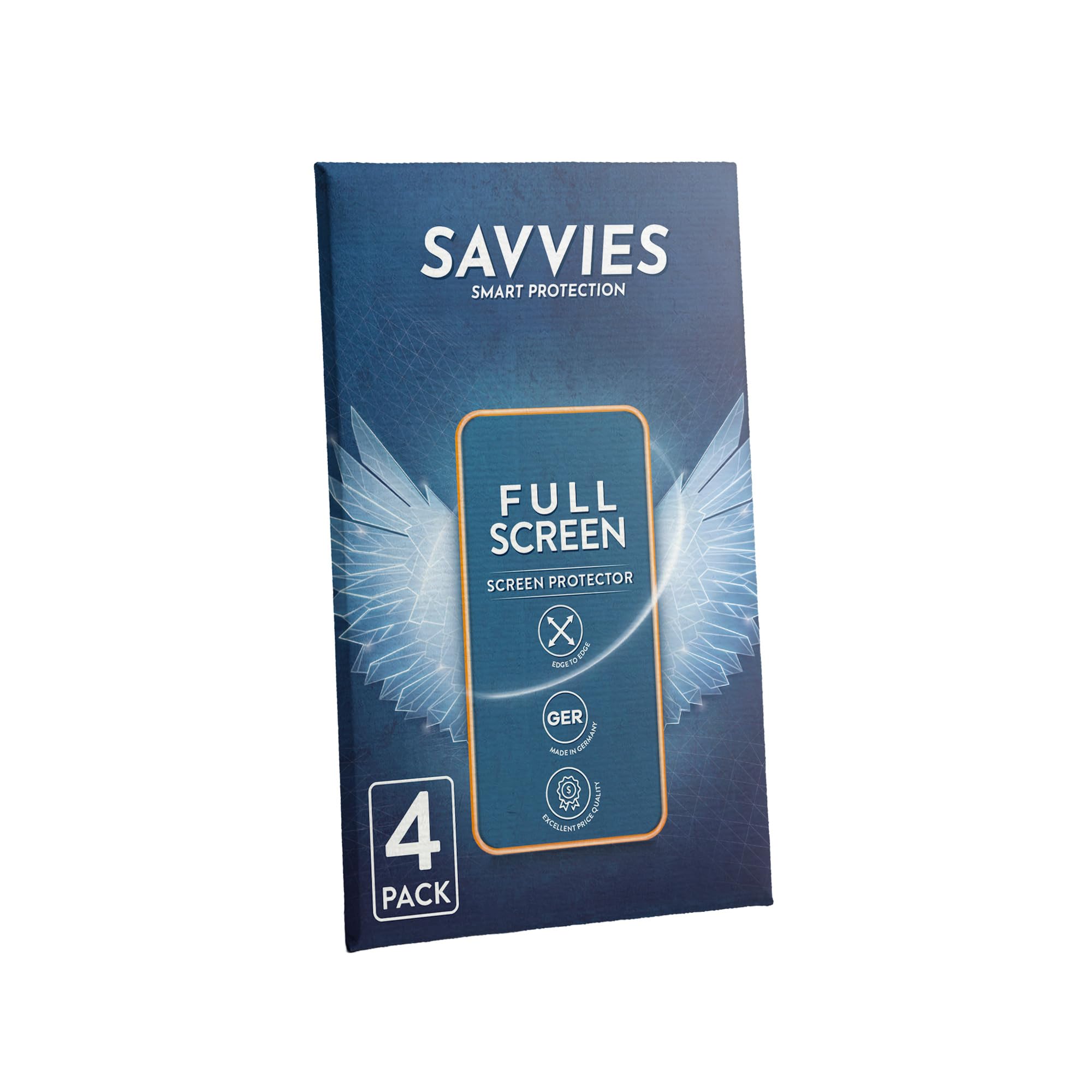 savvies 4 Pezzi Full-Screen Pellicola Protettiva per Blink Video Doorbell Full Cover Pellicola Copertura [Trasparente, 3D Curved, Proteggi Schermo]