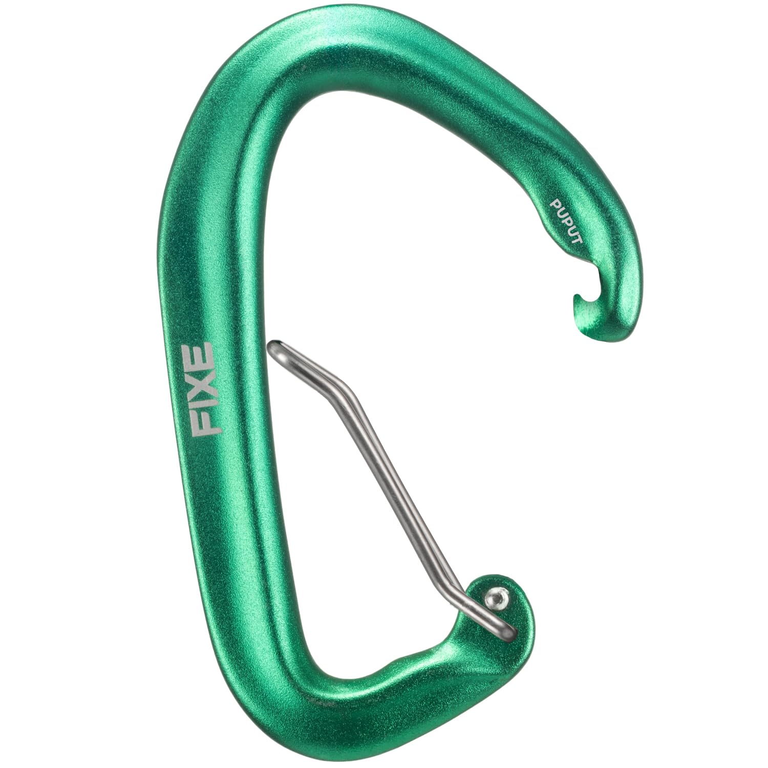 Cinta Exprés Puput Wire Aluminio 7075 Pack 4 para Escalada Deportiva y Vías Largas - Gris/Verde