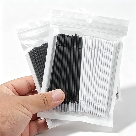 Micro Applicator Brushes for Makeup, 200pcs Disposable Mascara Wands, Micro Spoolies Brushes for Lashes, Eyelash Brushes for Eye Extension, Eyebrow, Makeup
