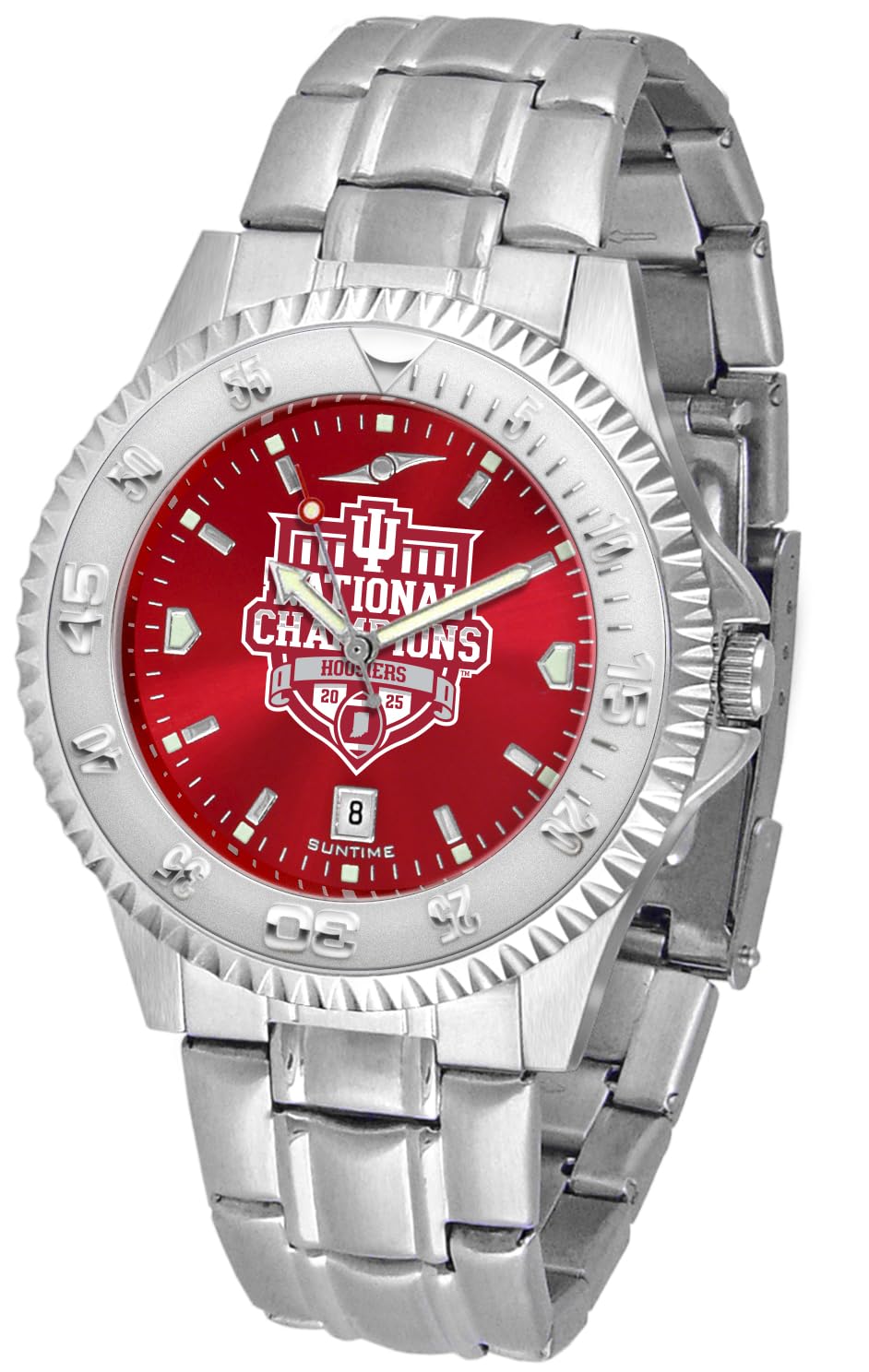 SunTime Men's Competitor 40mm Quartz Watch, 20mm Stainless Steel Strap, Anochrome Dial